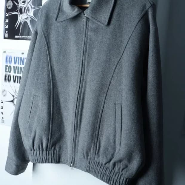 (L-XL) 라퍼지스토어 집업 바람막이 점퍼자켓 블루종 울-16B1C