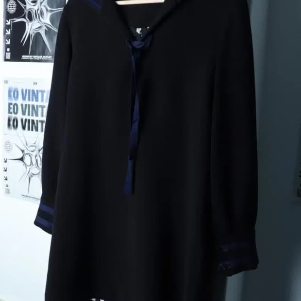 W(S) 럭키슈에뜨 드레스 원피스 마린 블랙-16B9D