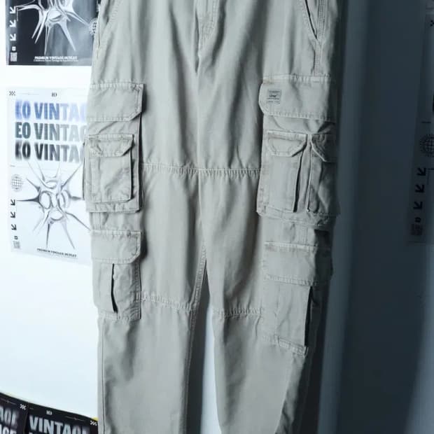 (L-XL) 자라 면바지 팬츠 작은오염 카고 바이커 한정판-239A