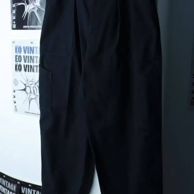 (2XL) 유니클로 면바지 팬츠 U라인 빅사이즈 카고 블랙-239C