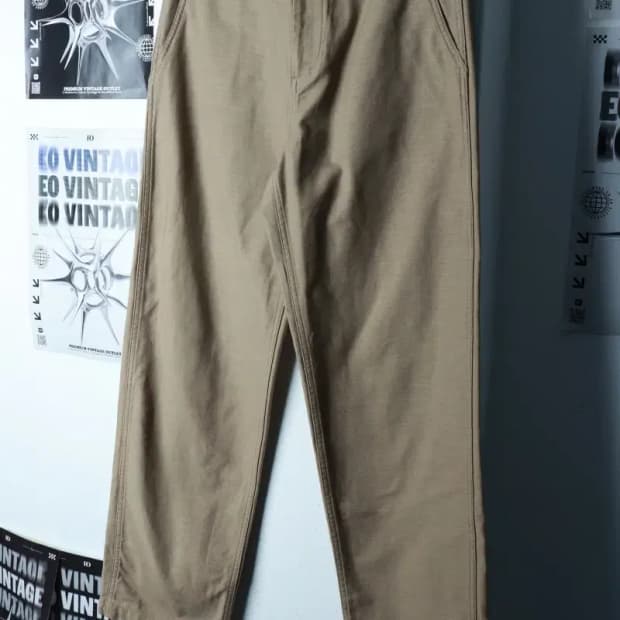 (M-L) 무신사 스탠다드 면바지 팬츠 베이지 일자핏 아메카지-23A0