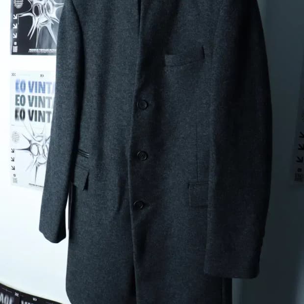 (L) DKNY 디케이앤와이 도나카란 코트자켓 싱글 딥그레이-16BE7