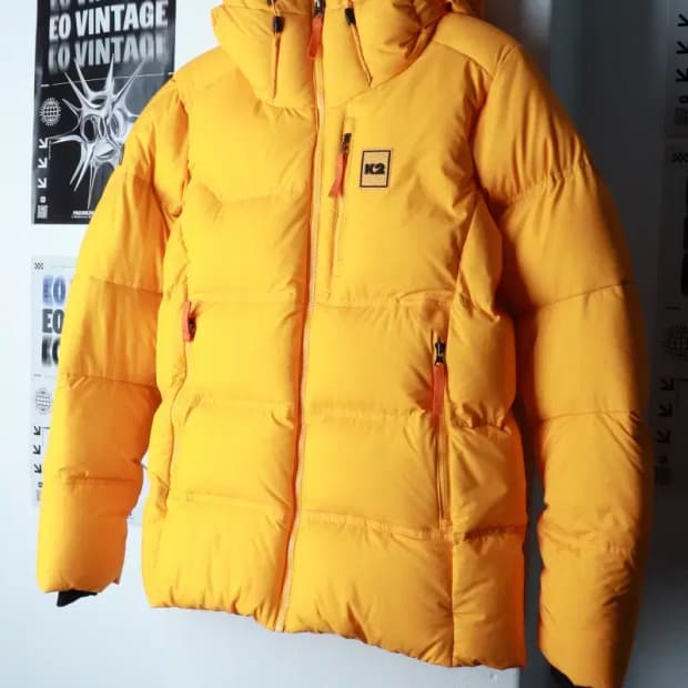 W(M) K2 케이투 패딩 점퍼자켓 구스다운 노랑 따뜻-16BFB