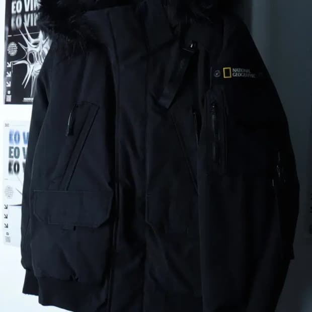 (L-XL) 내셔널지오그래픽 패딩 점퍼자켓 유틸 Y2K 퍼-16C11