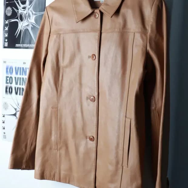 W(M-L) 제이모드 집업 바람막이 점퍼자켓 새상품 레더-16C1E