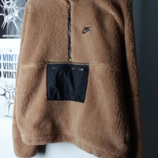 (S-M) 나이키 집업 바람막이 점퍼자켓 후리스 아노락 키치-16C21