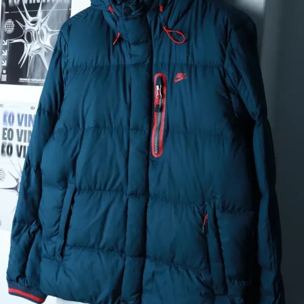 (S) 나이키 패딩 점퍼자켓 테크팩 구스다운 네이비-16B71