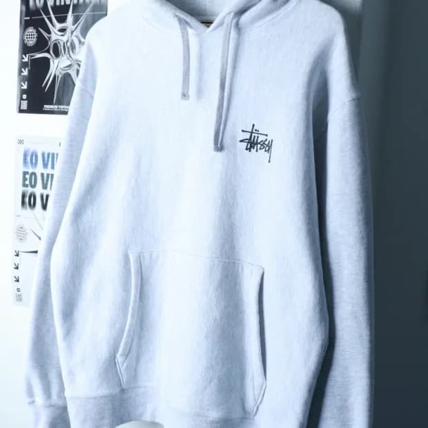 (L-XL) 스투시 후드티셔츠 베이직로고 기모 스트릿-16AE0