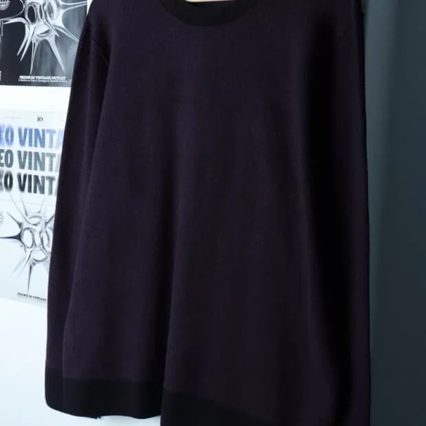 (2XL) 띠어리 니트 빅사이즈 비스코스 퍼플 리갈-16AE5