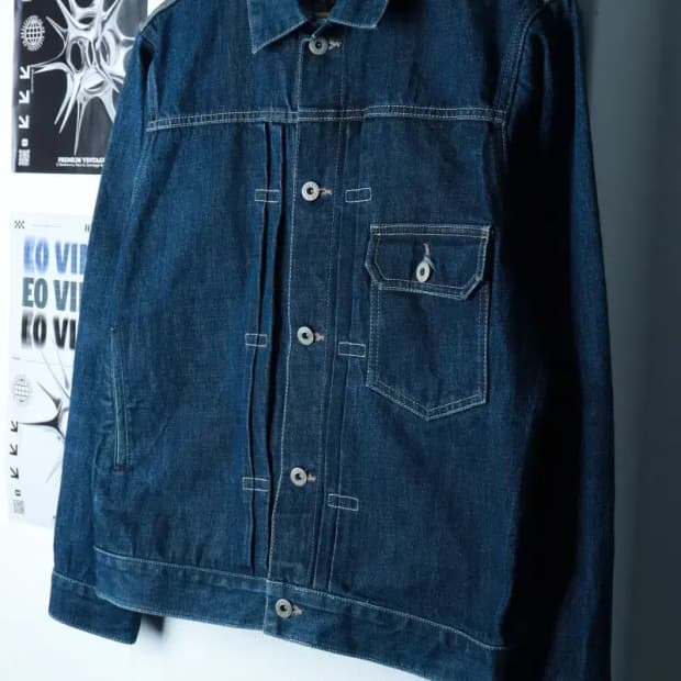 (L-XL) 유니폼브릿지 집업 바람막이 점퍼자켓 데님 트러커-16AE8