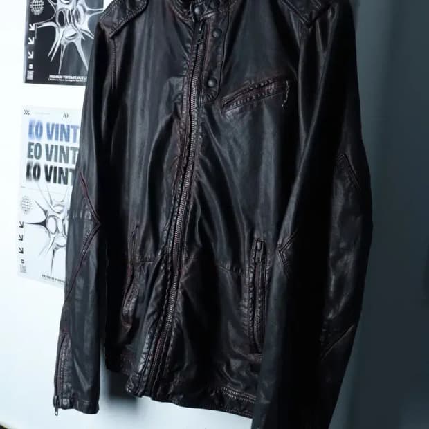 (L-XL) 디젤 집업 바람막이 점퍼자켓 피그먼트 워시드-16AF2