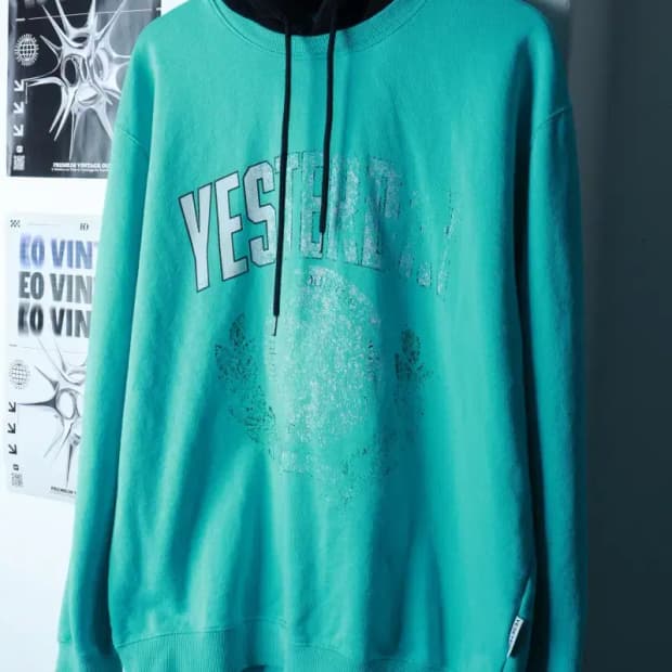 (XL-2XL) 예스아이씨 후드티셔츠 빅사이즈 빈티지프린팅-16C8D