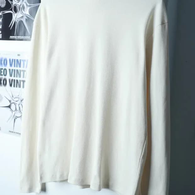 (L-XL) 아모멘토 니트 새상품 터틀넥 화이트 무지-16CAE