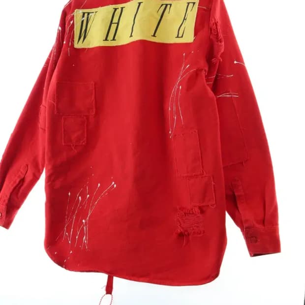 (L-2XL) 오프화이트 집업 바람막이 점퍼자켓 분더샵 데님-16D2A