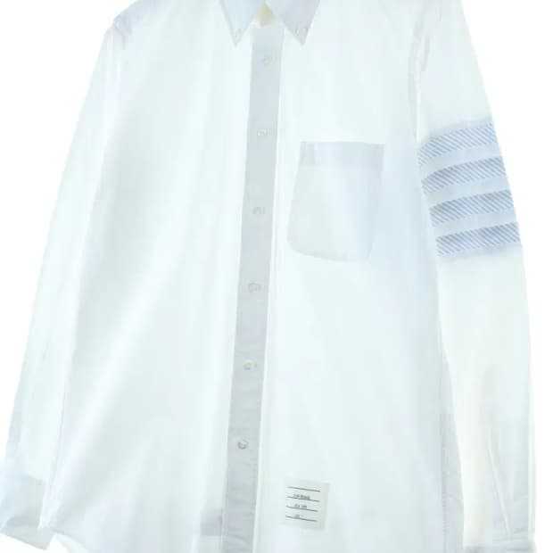 (L) 톰브라운 셔츠 남방 4선 옥스포드 화이트 흰색 2사이즈-16D2B