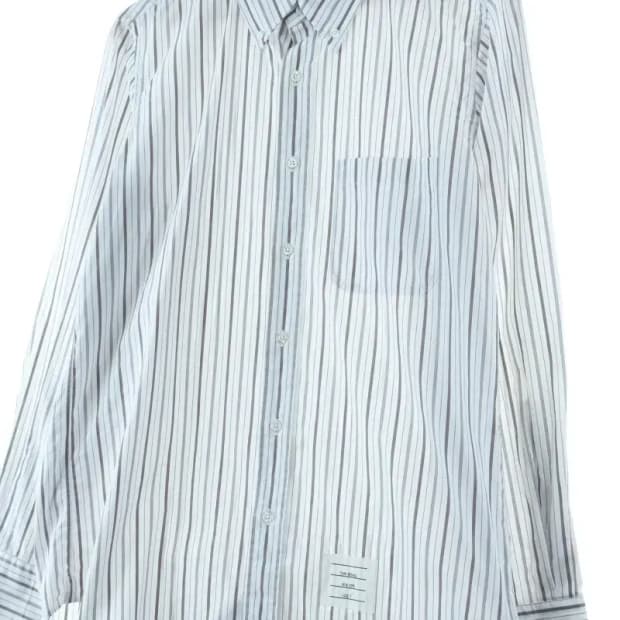 (L) 톰브라운 셔츠 남방 스트라이프 놈코어 노멀-16D2F