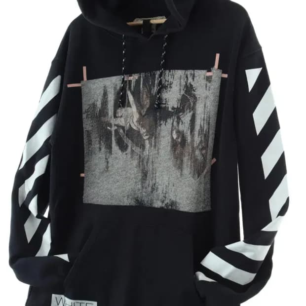(L-XL) 오프화이트 후드티셔츠 카라바조 블랙 10 꼬르소-16D30
