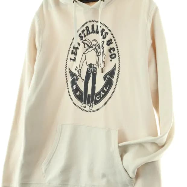 (L-2XL) 리바이스 후드티셔츠 희귀 매물 아이보리-16D35