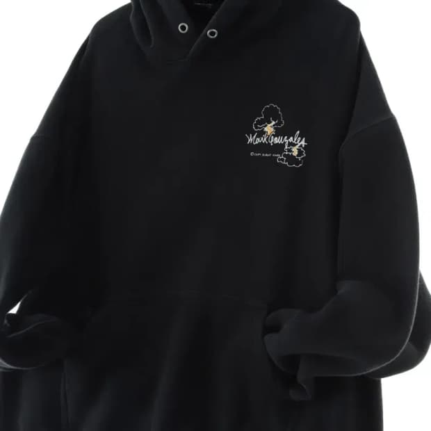 (L-XL) 마크곤잘레스 후드티셔츠 사용감 박시 블랙-16D41