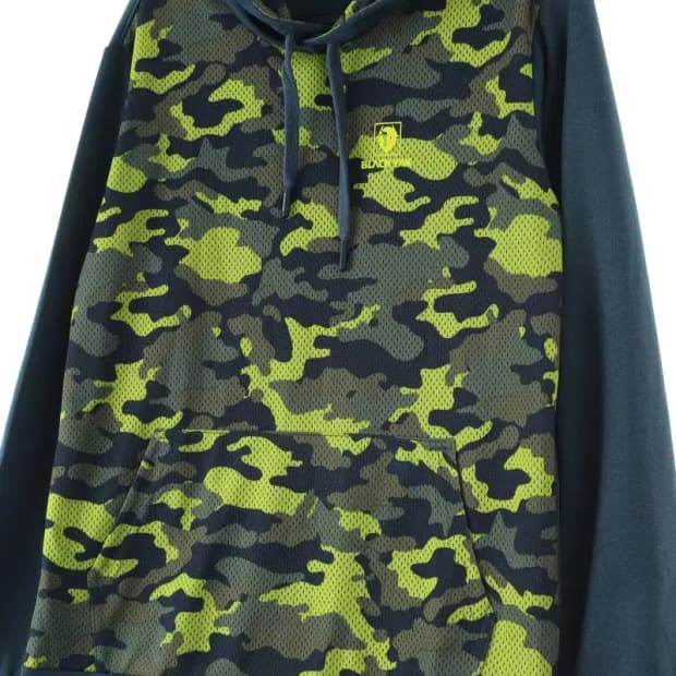(M) 블랙야크 후드티셔츠 기능성 카모 운동-16D42