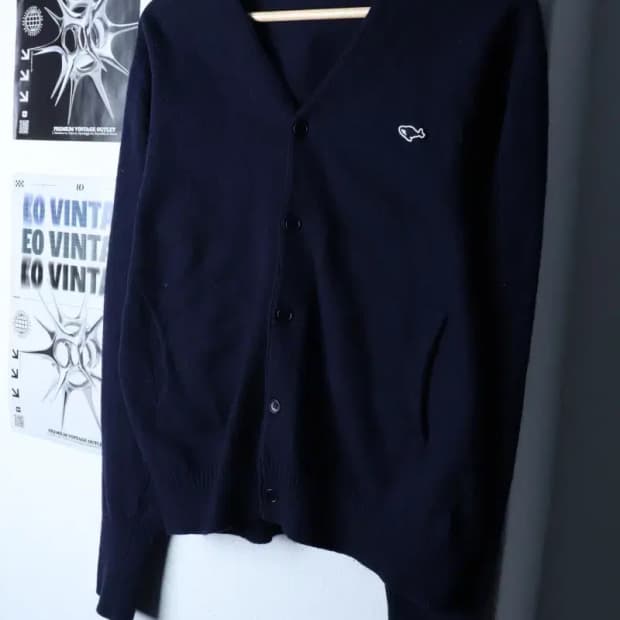 (XL) 네이더스 니트 가디건 캐시미어 네이비 올드스쿨-16D8D