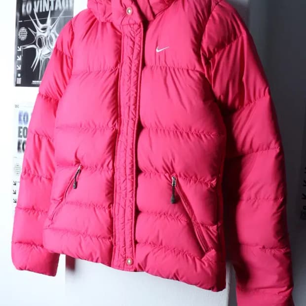 W(M) 나이키 패딩 점퍼자켓 덕다운 핑크 올드스쿨 푸퍼-16E42