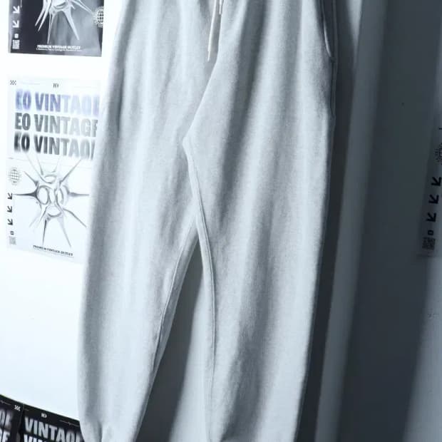 (S-M) 아웃스탠딩 트레이닝복 바지 작은오염 조거 멜란지-23E7