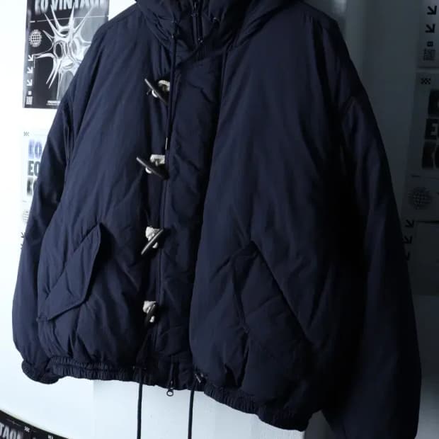 (L-XL) 코드그라피 패딩 점퍼자켓 더플 떡볶이 봄버 네이비-16D69