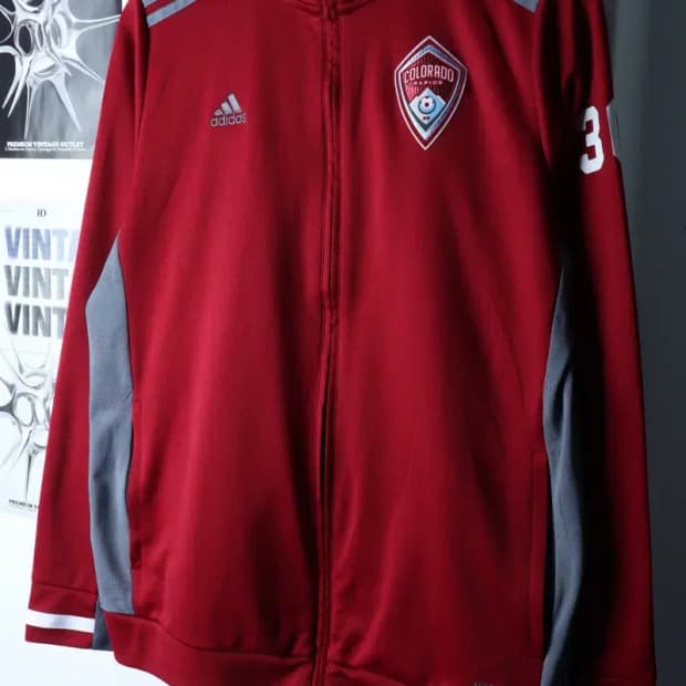 (XL-2XL) 아디다스 집업져지 트랙탑 축구 콜로라도래피즈-16D7C