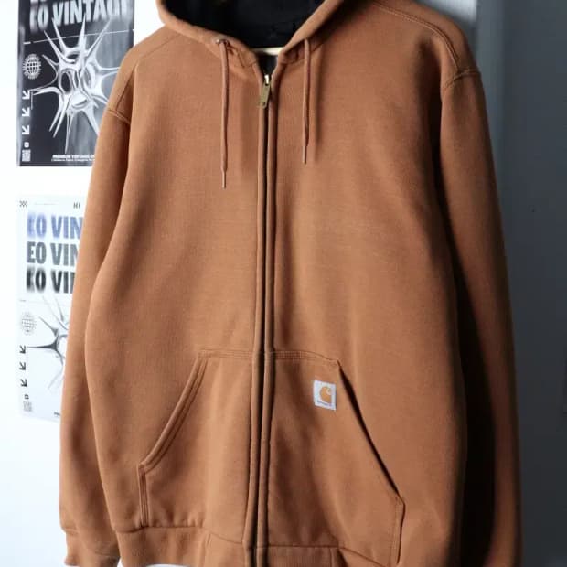 (S-L) 칼하트 후드집업 카멜 된장 방수 헤비-16E84