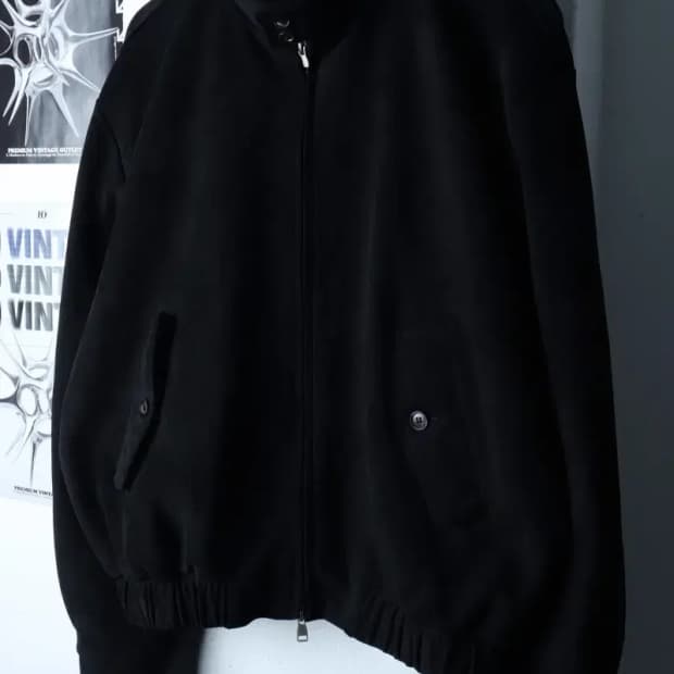 (F) 레이건 집업 바람막이 점퍼자켓 블루종 블랙 놈코어-16E88