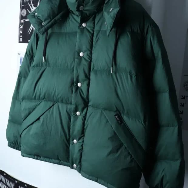 (L-XL) 후아유 패딩 점퍼자켓 Y2K 유행 덕다운 그린-16F13
