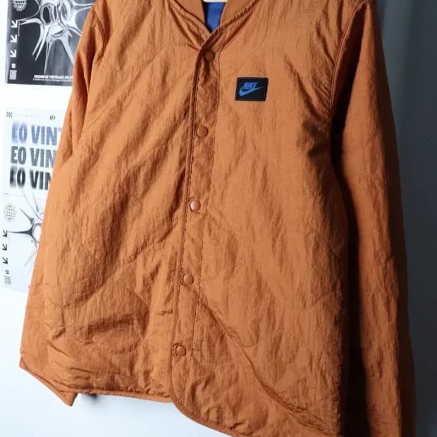 (L-XL) 나이키 패딩 점퍼자켓 경량 퀄팅 오렌지 대장-16F19