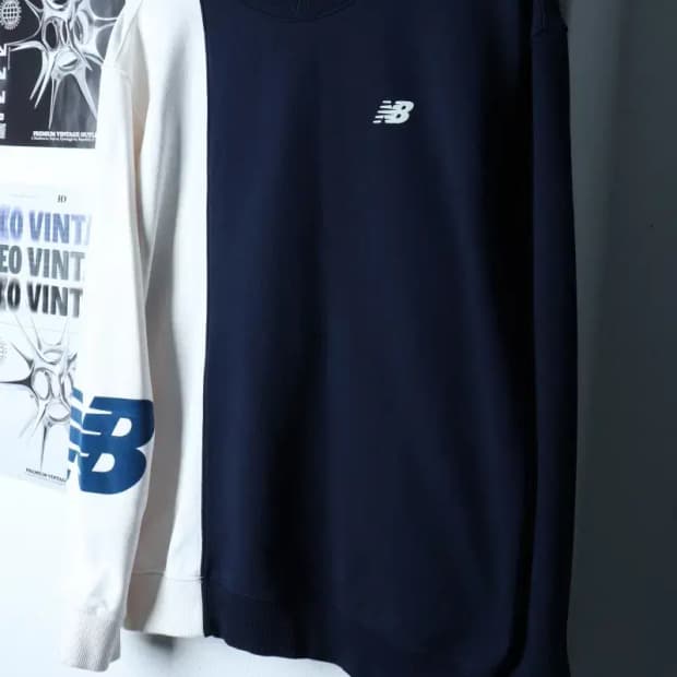 (L-2XL) 뉴발란스 맨투맨 티셔츠 컬러믹스 올드스쿨-16F1F