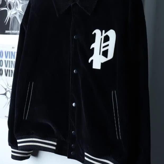 (M-L) 파르티멘토 집업 바람막이 점퍼자켓 빅로고 코듀로이-16F73