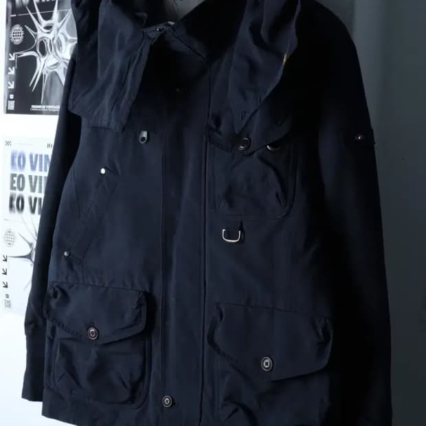 (L-XL) 시리즈 집업 바람막이 점퍼자켓 네이비 테크웨어-16F75