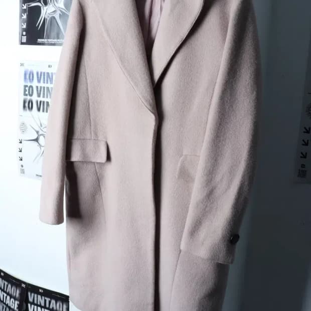 W(S-M) 지고트 코트자켓 싱글 연핑크 울-16F76