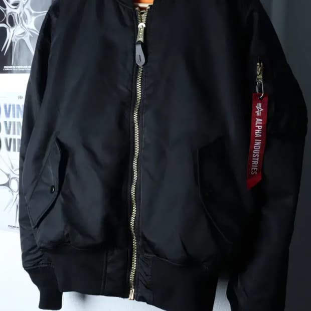 (M-XL) 알파인더스트리 패딩 점퍼자켓 양면 항공 MA1-17003