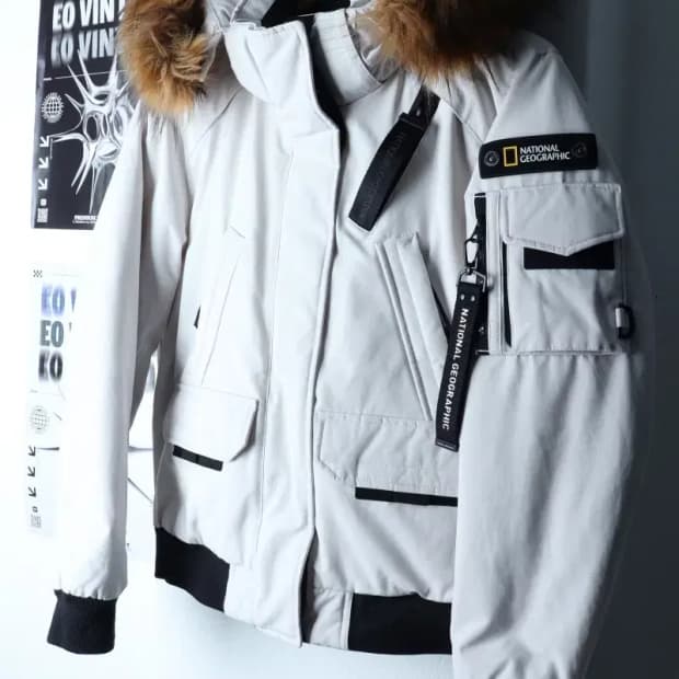 W(XS-S) 내셔널지오그래픽 패딩 점퍼자켓 덕다운 유틸 퍼-17022