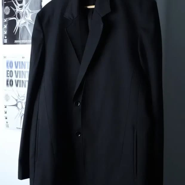 (L-XL) 인사일런스 코트자켓 맥코트 블랙 울 유니크-16F98