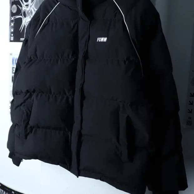 (M-XL) FCMM 패딩 점퍼자켓 나그랑 블랙 올드스쿨-1704C