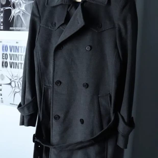 (M-L) 코모도 코트자켓 더블 그레이 올드스쿨-1705A