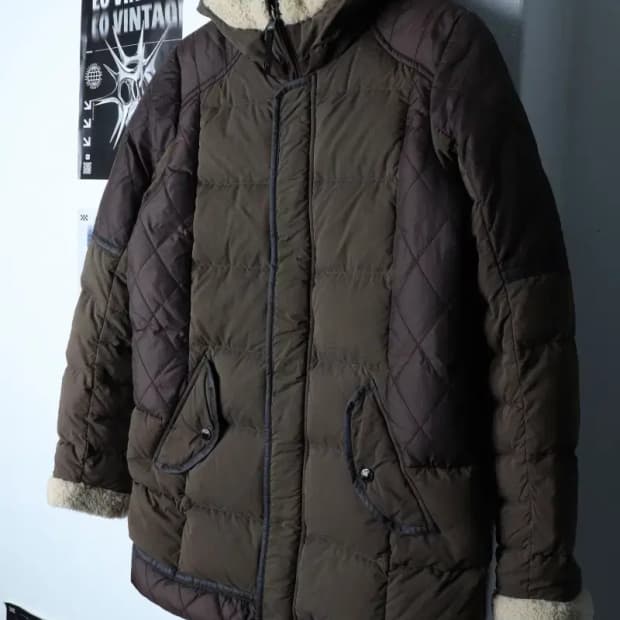 (M) K2 케이투 패딩 점퍼자켓 카키 퍼 올드스쿨-1717E