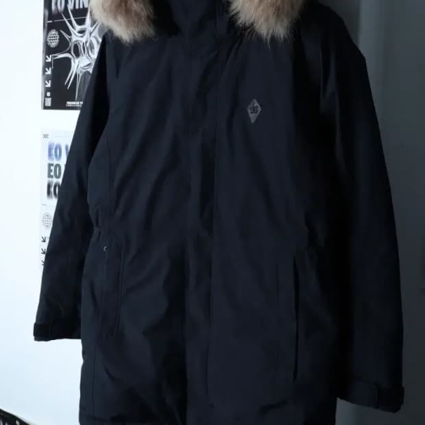 W(L) 코오롱스포츠 패딩 점퍼자켓 고어텍스 블랙 구스다운 퍼-17182