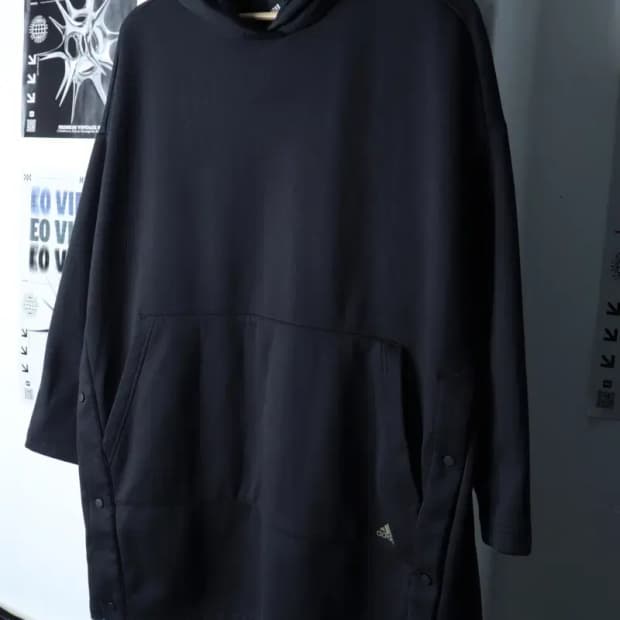 W(L) 아디다스 후드티셔츠 루즈핏 기능성 블랙-171D6