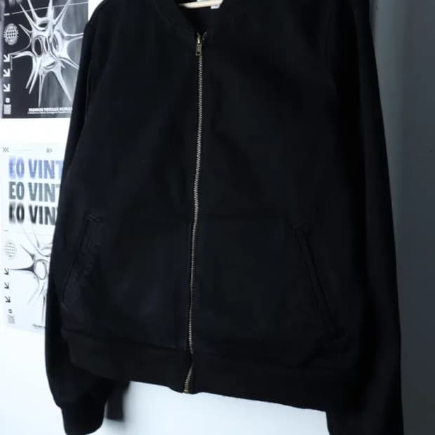 (M-L) 아메리칸 어패럴 집업 바람막이 점퍼자켓 블루종-171D9