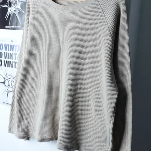 W(L-XL) 아르켓 니트 와플 베이지 무지-17207