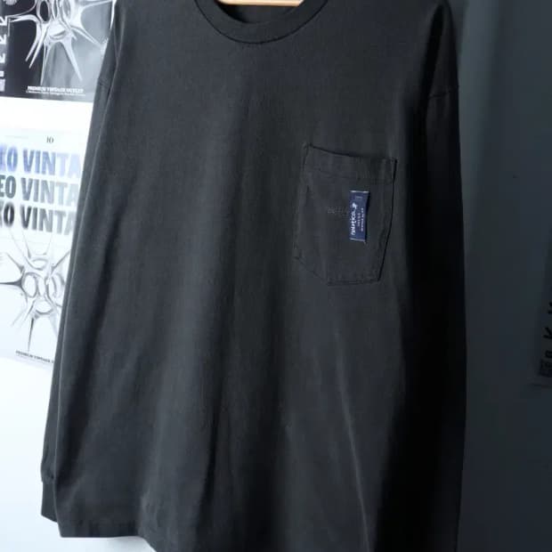 (L-XL) 노티카 긴팔티셔츠 차콜 포켓 일본 한정판-17215