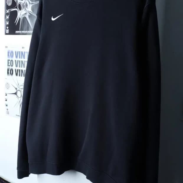 (XL-2XL) 나이키 맨투맨 티셔츠 빅사이즈 블랙 기모-17217