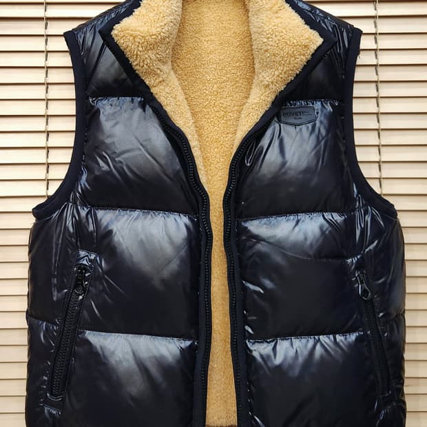 듀베디카 안카에레 구스 숏패딩조끼 리버시블